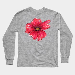 Red Bloom Long Sleeve T-Shirt